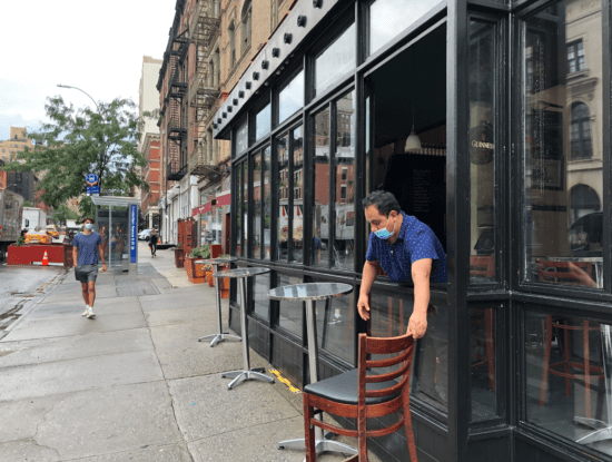 Indoor Dining Set to Start Back Up in New York City on September 30